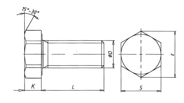 DIN 933 Hexagon screw